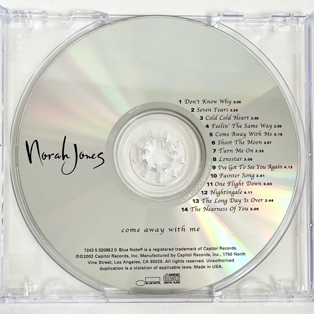 Norah Jones, Come Away With Me Audio CD ,Pre-owned,2002, Capitol - Picture 5 of 10